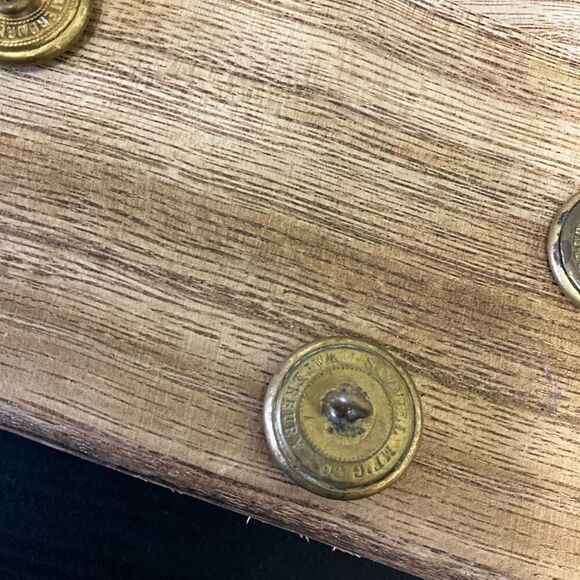 Set of 4 Vintage Waterbury Button Company US Military Eagle Gold Buttons - Picture 4 of 4